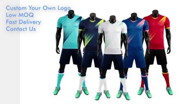 2023 World Soccer Jersey Canada Team Shirt Adult Blue Polyester Fit Quick Dry Sport Soccer Club Team Men Jerseys Uniform Set1