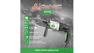 RH32B 1200W Rotary Hammer Drill 32mm 1200w Alumim