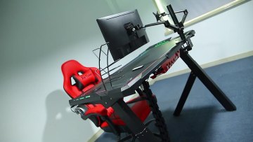 Adjustable Height Black Home E-sports Tablenew Adjustable Height E-sports Table With A Lot Space1