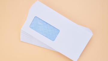 DL White Single Window Envelope