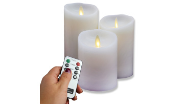 Small size led flameless pillar candles