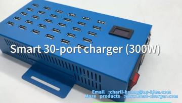 bule 30-port charger