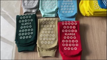 Hebei factory custom very fat hospital socks hospital latex free slipper socks deodorant socks1