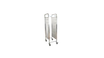 stainless steel bakery trolley