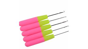 Wholesale Big Plastic Handle Hook Pulling Hook Needle Ventilating Wig Needle In Hair Extension Tools1