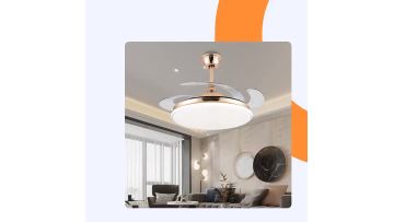 Retractable ceiling fan