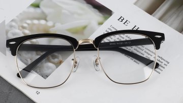 New Acetate Metal Optical Frames Black Eyeglasses Optical Spectacle Frames1