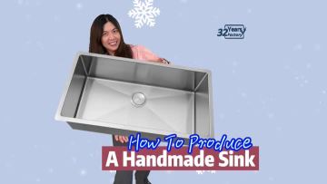 Production process of a handmade kitchen sink