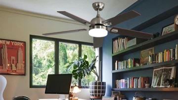 Plywood ceiling fan light