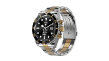 Fashion Luxury Men Metal Smartwatch Stainless Steel Round Display Business Smart Watch with Bt Calling1