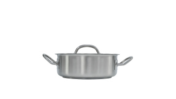 Stainless steel double-ear composite bottom cooking pot