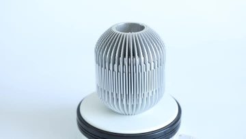 aluminum round black anodized heatsink