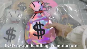 INEO Fashion Laser Dollar Messenger Bag  Ladies Designer Handbags for Women1