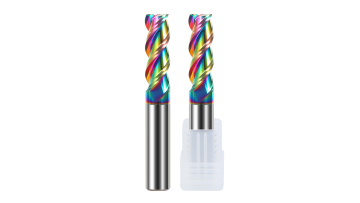 55hrc end mill for aluminum with DLC Colorful coating