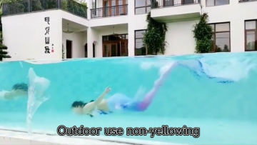 China factory lucite material transparent acrylic panels for outdoor swimming pool acrylic wall1