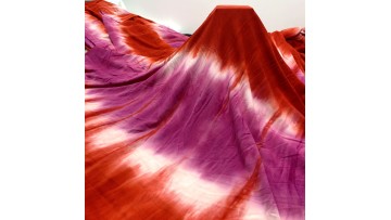 Tie dyed jersey fabric