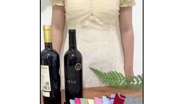 Reusable eco coarse hemp linen twine wine gift bag