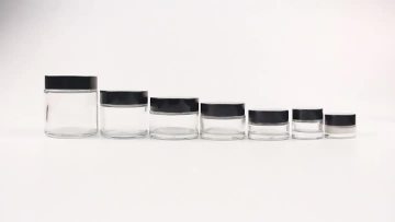 Clear Skin Cream Glass Jar