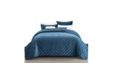 OEM ODM business polyester velvet bedspread coverlets super soft embroidery quilted bedspread set1