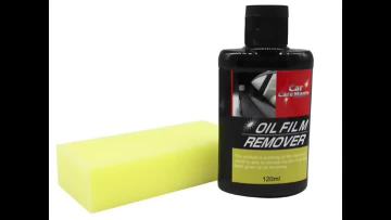 Glass oil remover for car window screen