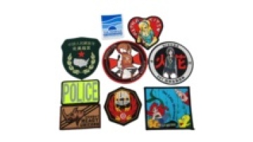 No Moq stock of fashionable embroidered woven label patch1