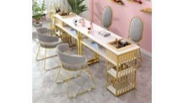 HOT SALE Free sample New models Modern style wireless charge solid wood furniture Beauty salon Nail Manicure table1