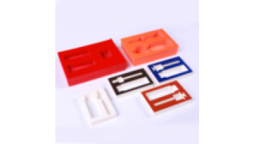 Luxurious Red Velvet Covered Medium Density Packaged Box EVA Foam Insert for Jewelry1
