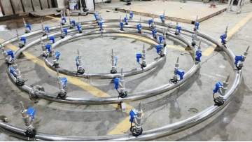 dry floor fountain on production