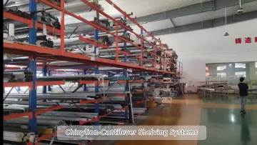Store long goods of all weight classes savely with cantilever racks for warehouse1