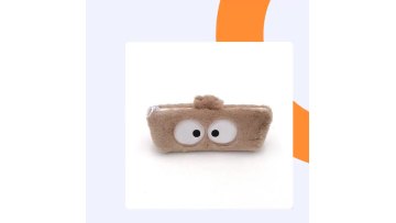 Hot sale custom big eyes plush pencil case