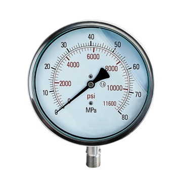 2.5inch100mm Stainless Steel pressure gauge manometer