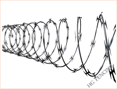 Crossed Type concertina Razor Barbed wire