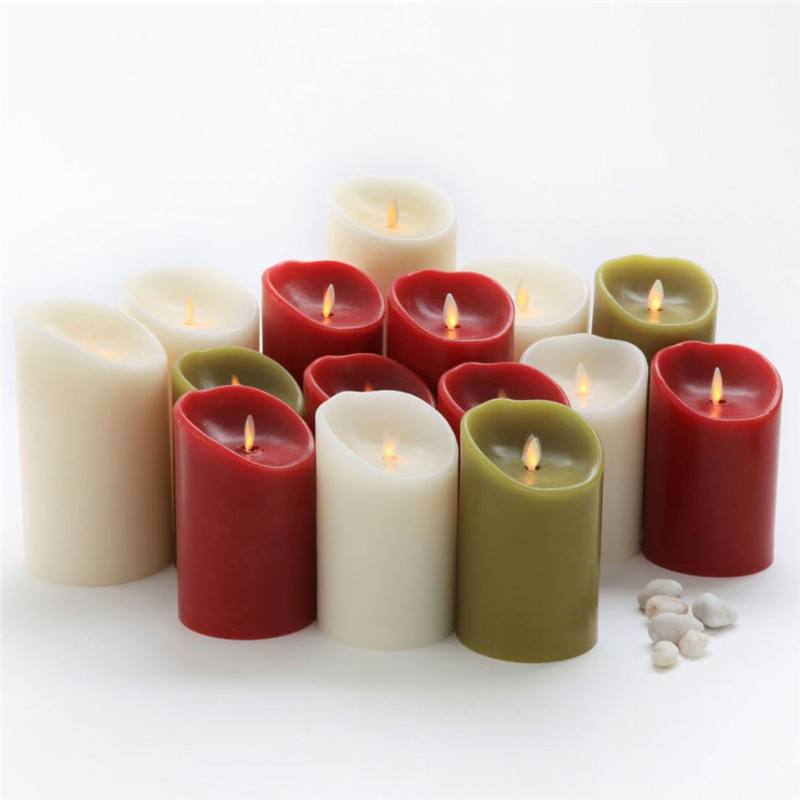 Colored Electric Led Flameless Candles With Remote Control