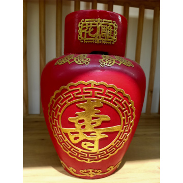 Custom-made shaoxing rice wine in jar