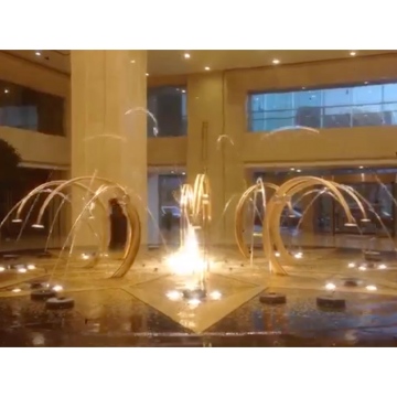 Jumping Fountain In Hotel Lobby