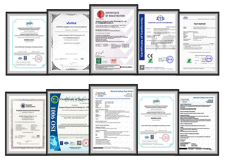 thermal shipping label certification