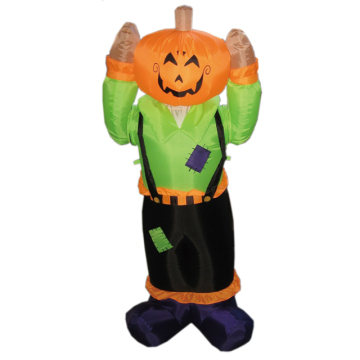 Happy holiday inflatable pumpkin man for Halloween
