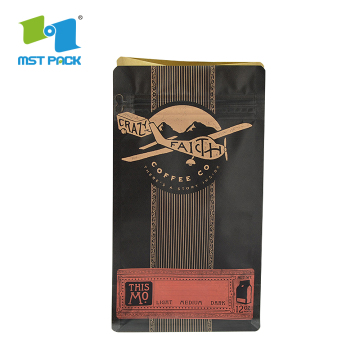 Compostable Tea Coffee Packaging Kraft Paper Bags
