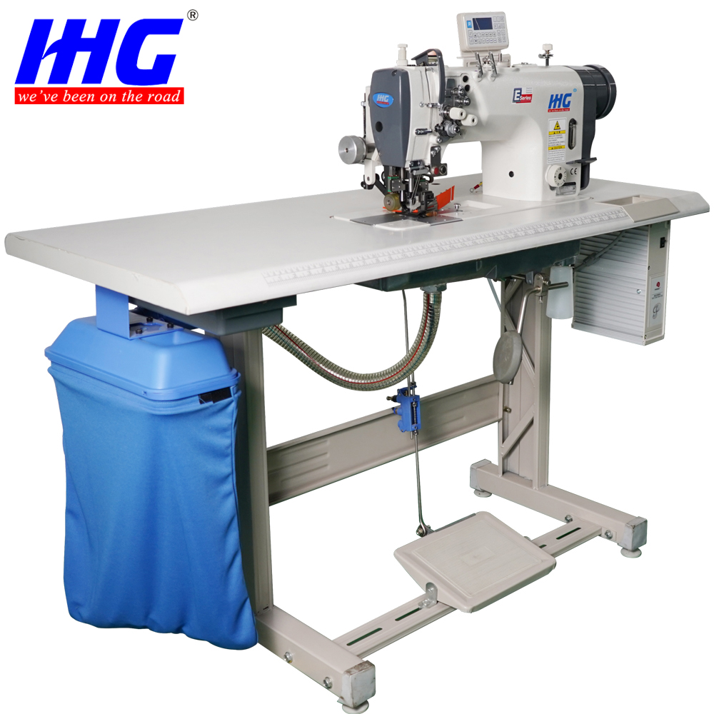 Automatic Cutter Attachment Double Needle Sewing Machine
