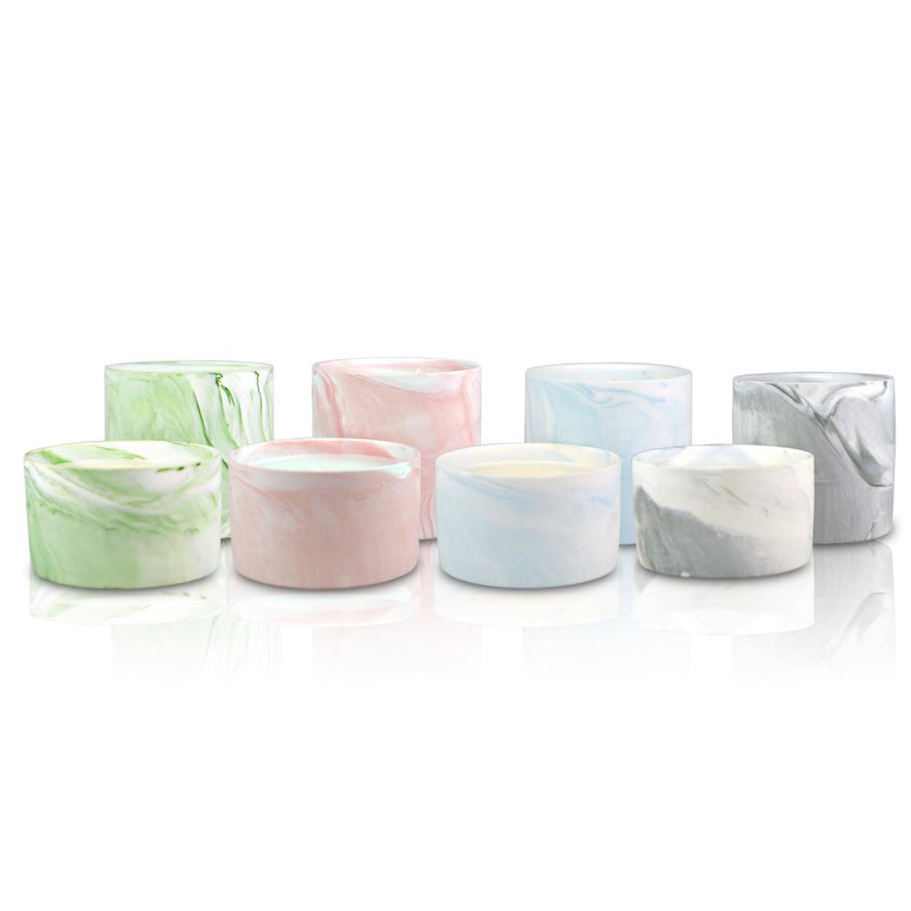 Multi Colored Ceramic Jar Soy Wax Scented Candles