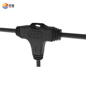 Splitter three-way plug waterproof connector