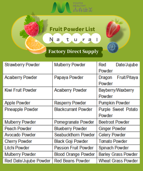 Youth Fruit Powder List