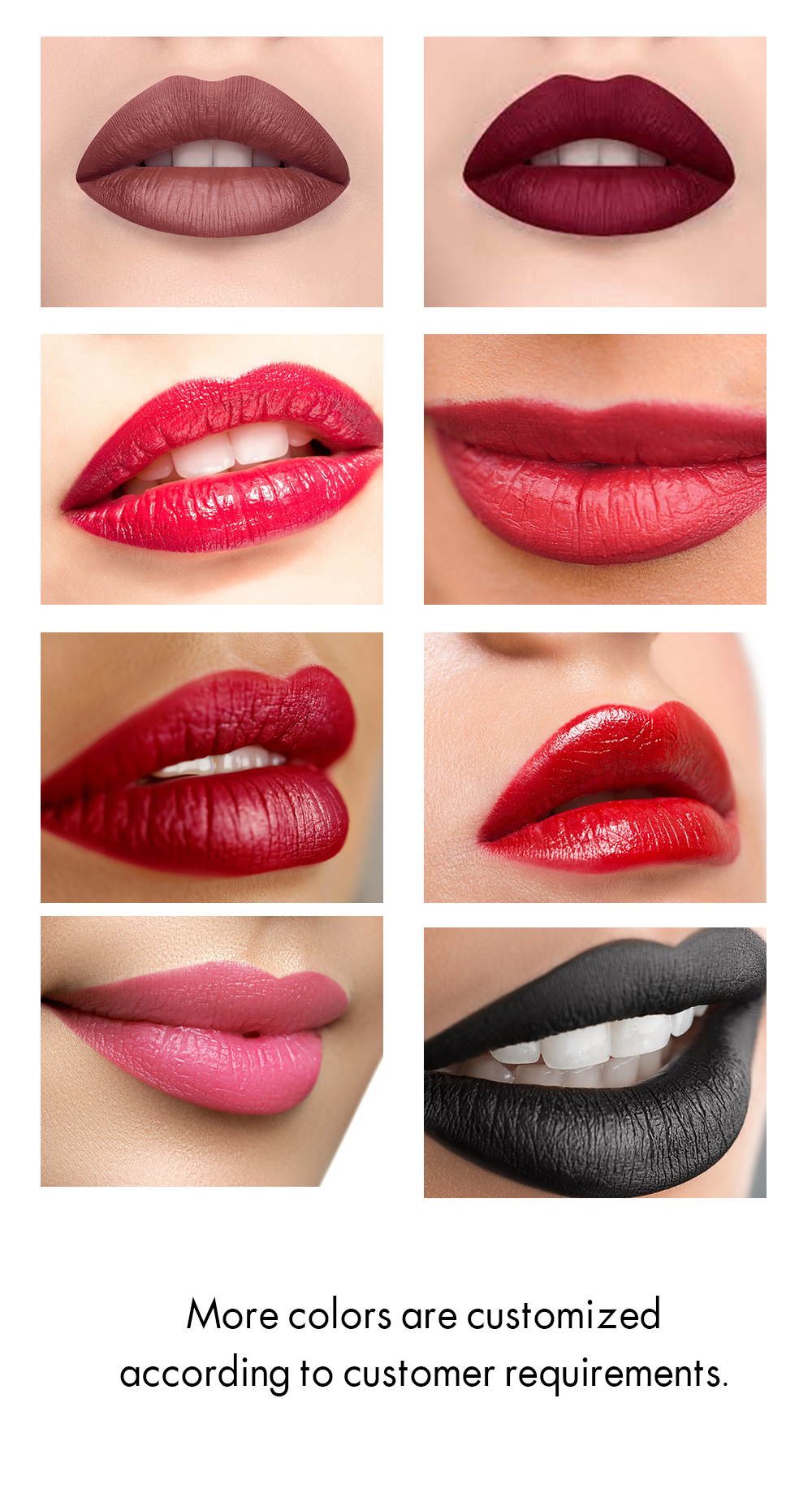 2. Six-color lipstick color card