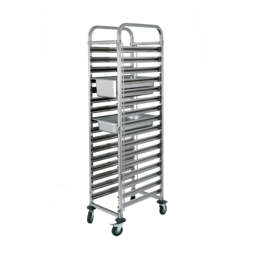 Single Row Stainless Steel GN Pan Trolley