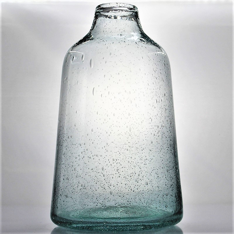 Green Bubble Recycled Vase