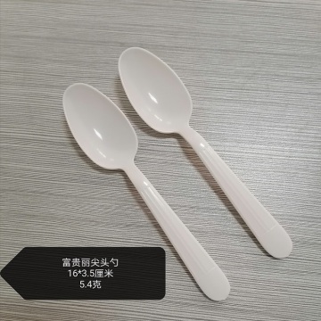 disposable custom logo plastic poly cutlery PS Spoon