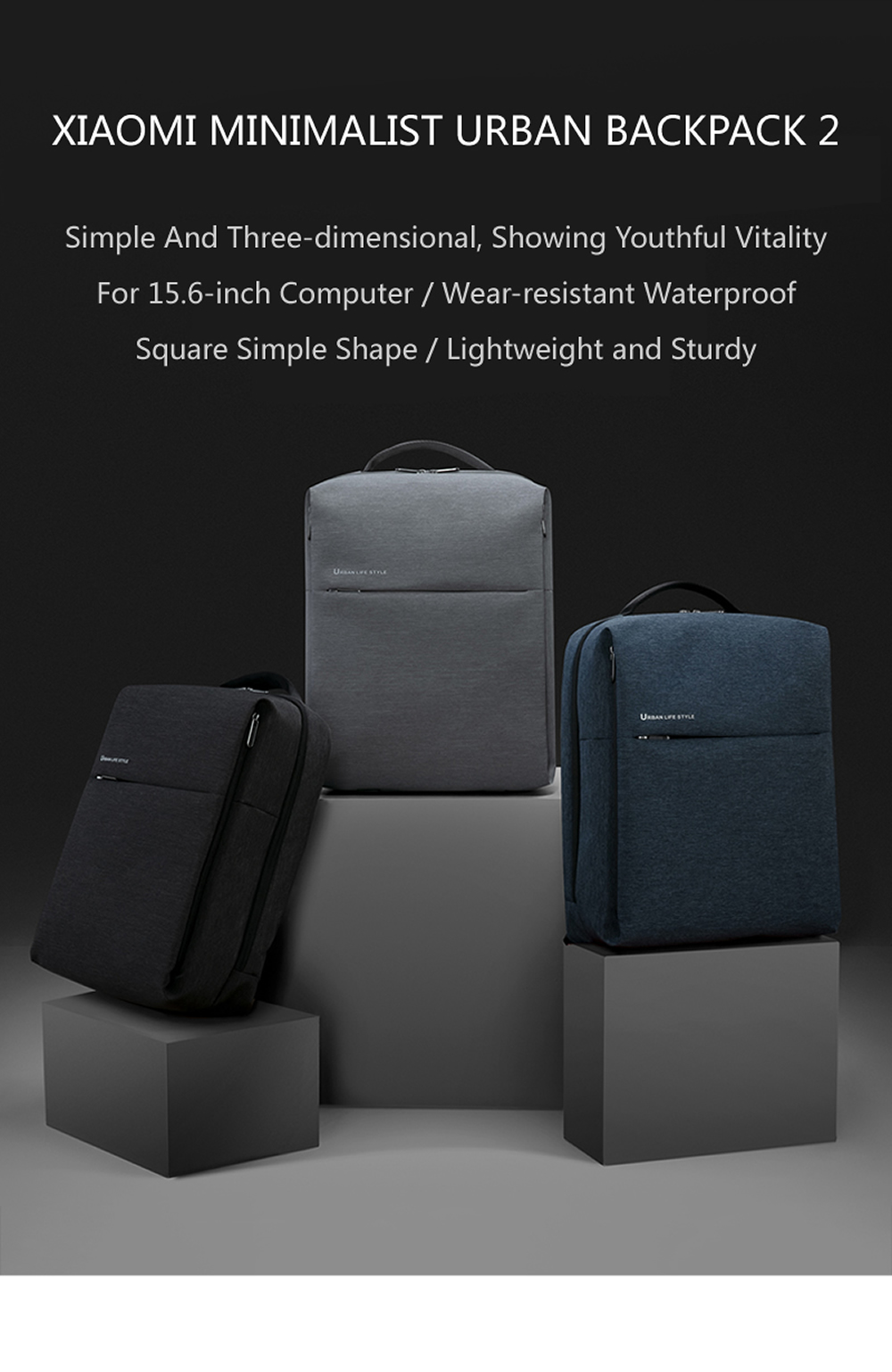 Xiaomi Minimalist Backpacks Urban Life Style