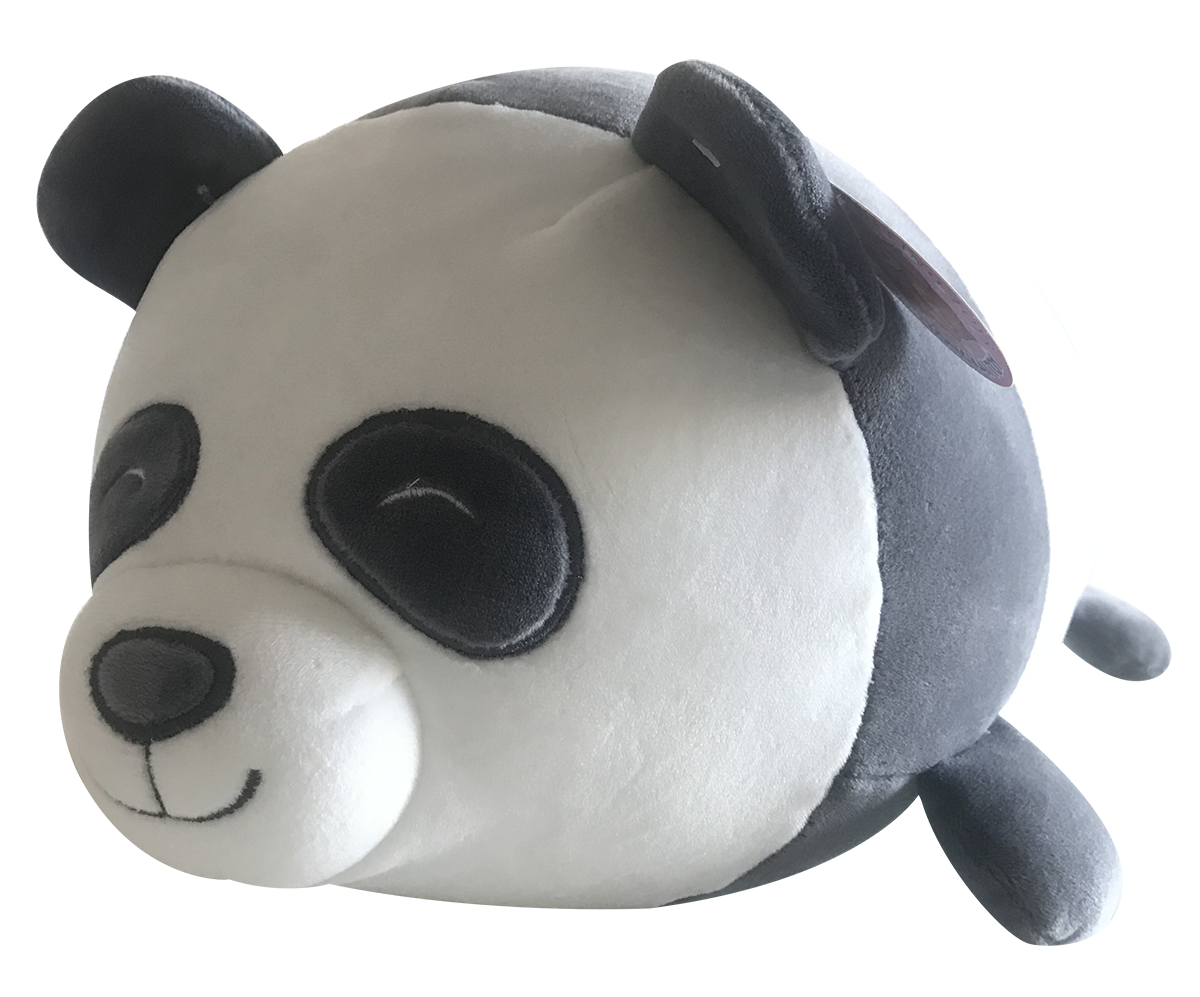 Plush Cuddling Panda Pillow