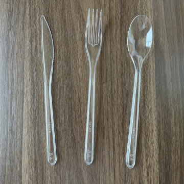 Promotional disposable spoon custom shape plastic PS cutlery
