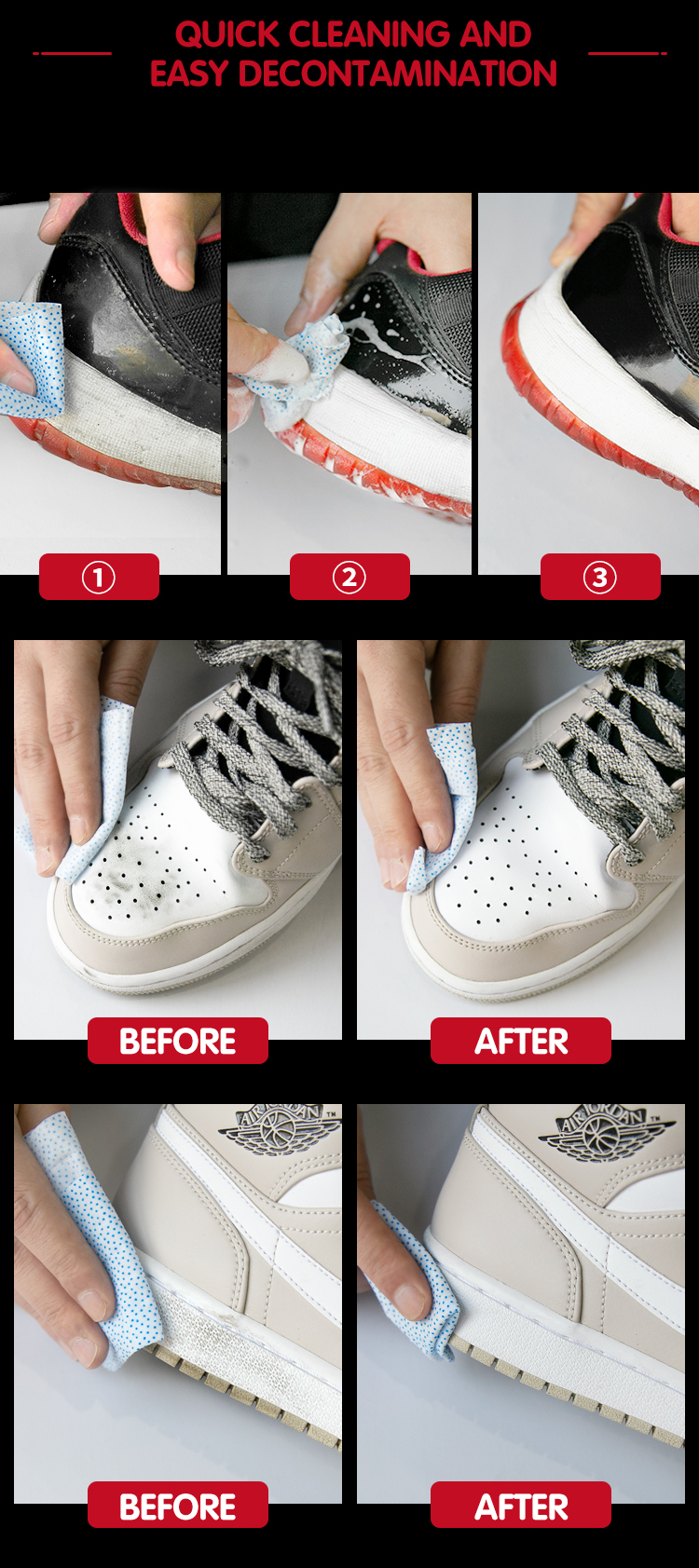 sneaker Shoe Cleaning Wipes